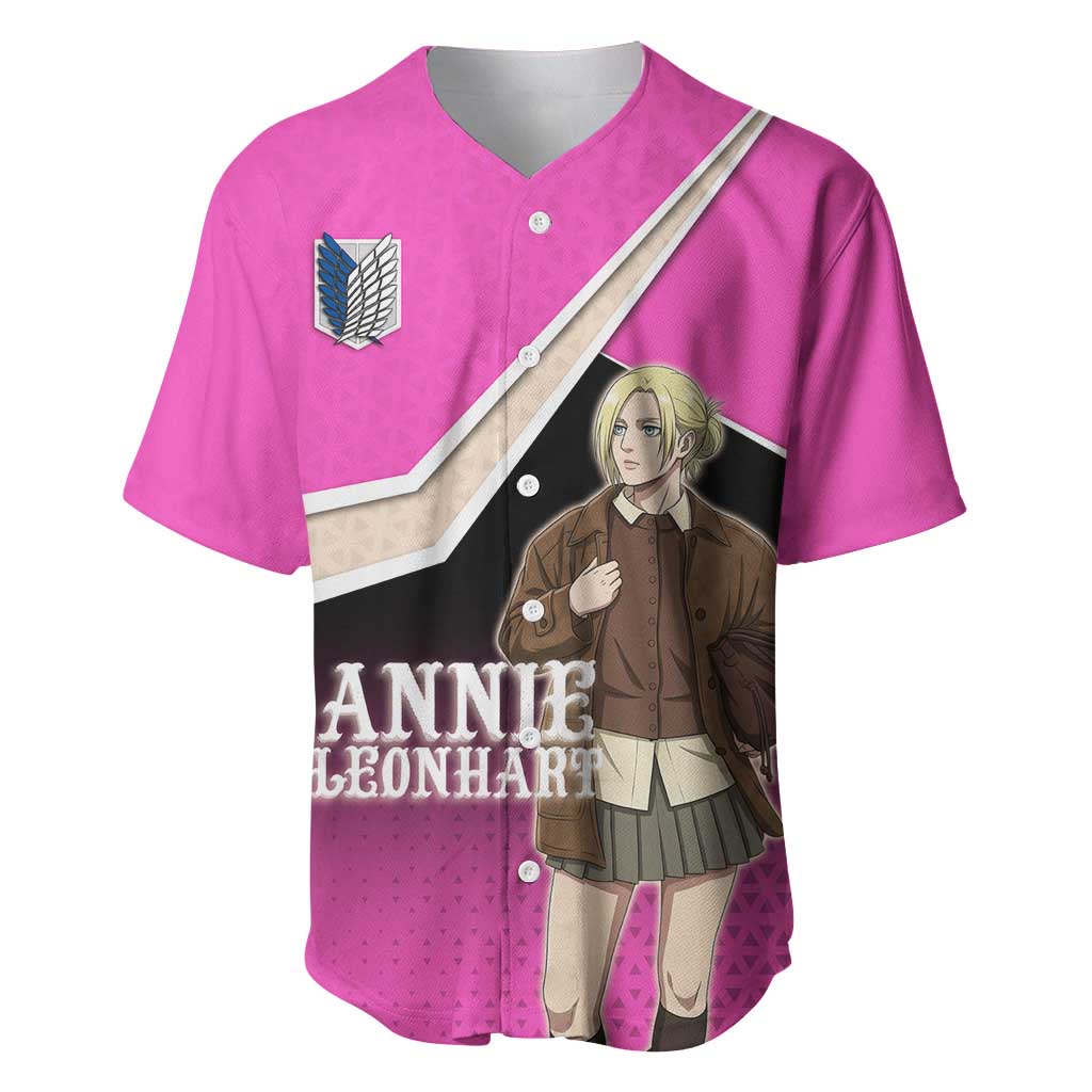 Annie Leonhart Attack on Titan Baseball Jersey Anime Preppy Streetwear Style