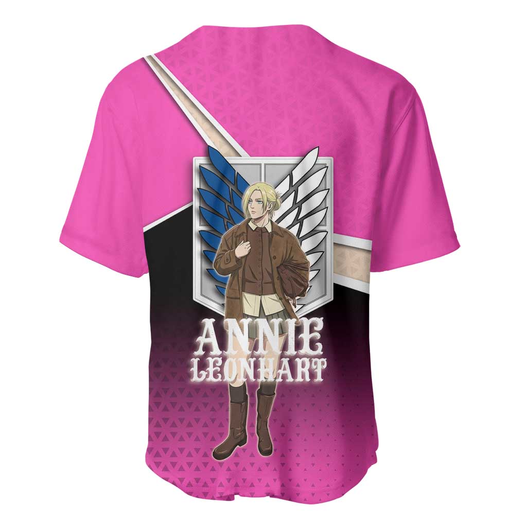 Annie Leonhart Attack on Titan Baseball Jersey Anime Preppy Streetwear Style