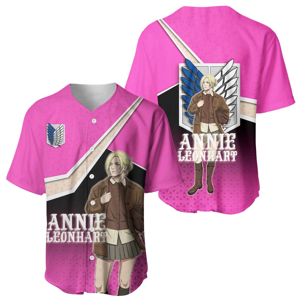 Annie Leonhart Attack on Titan Baseball Jersey Anime Preppy Streetwear Style