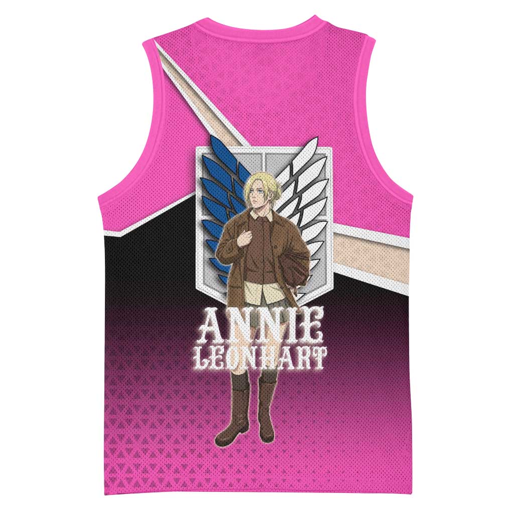 Annie Leonhart Attack on Titan Basketball Jersey Anime Preppy Streetwear Style