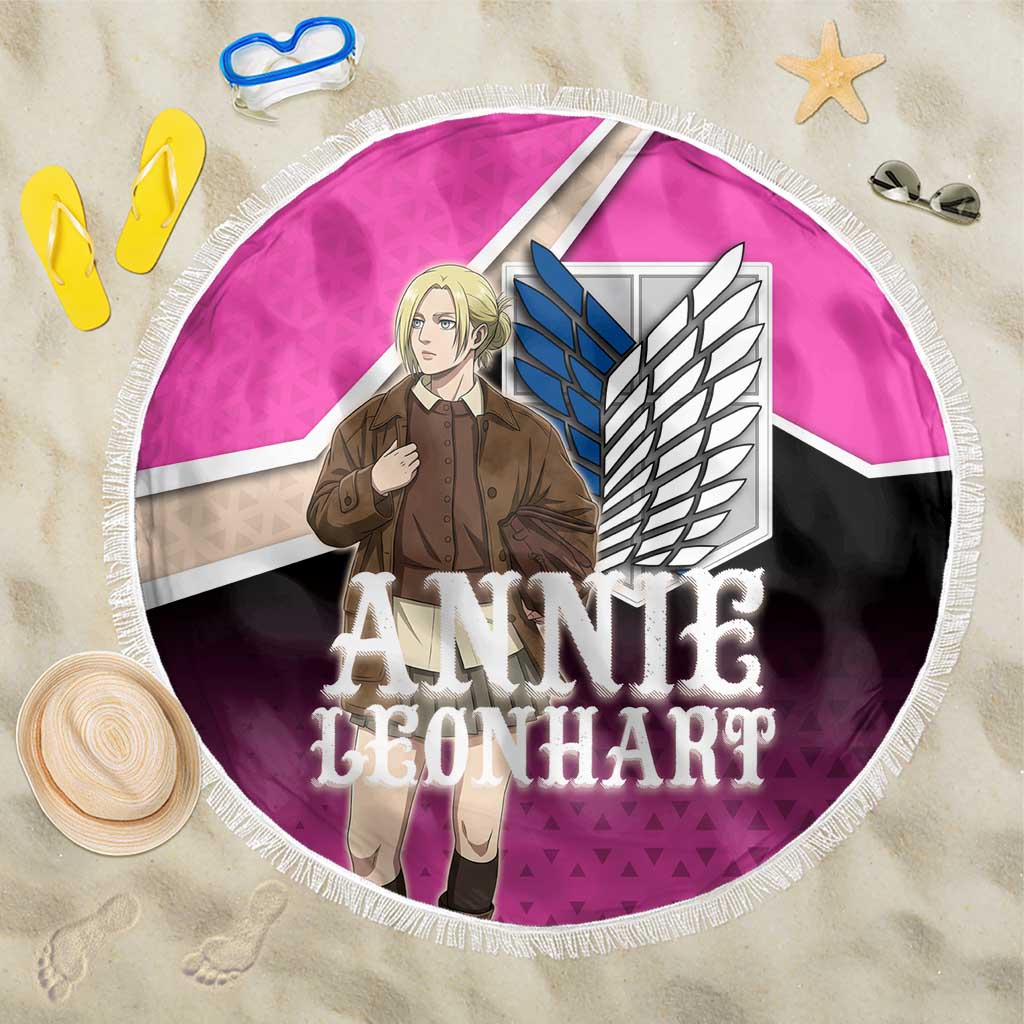 Annie Leonhart Attack on Titan Beach Blanket Anime Preppy Streetwear Style