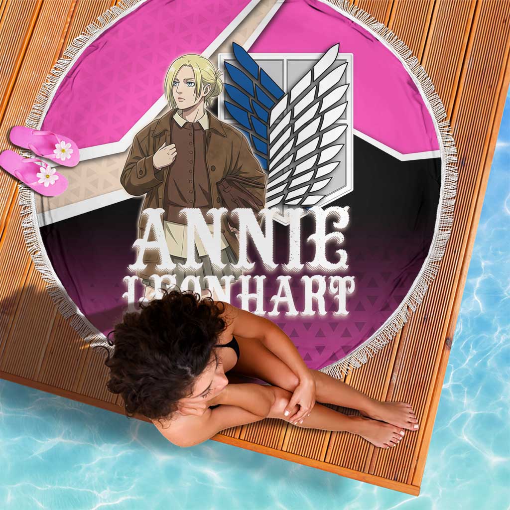 Annie Leonhart Attack on Titan Beach Blanket Anime Preppy Streetwear Style