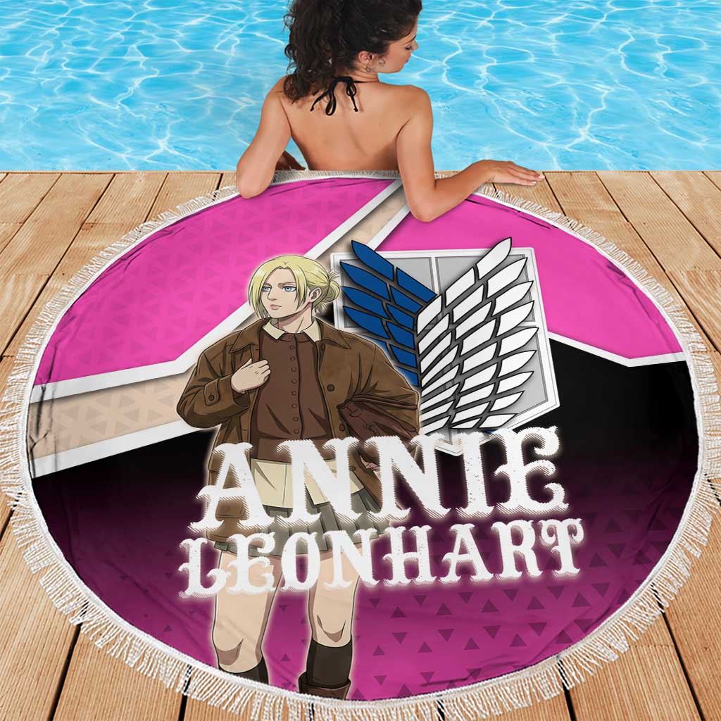Annie Leonhart Attack on Titan Beach Blanket Anime Preppy Streetwear Style
