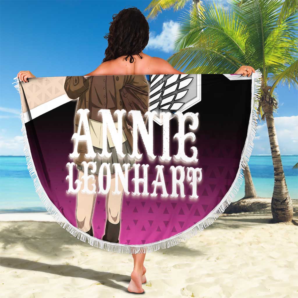 Annie Leonhart Attack on Titan Beach Blanket Anime Preppy Streetwear Style