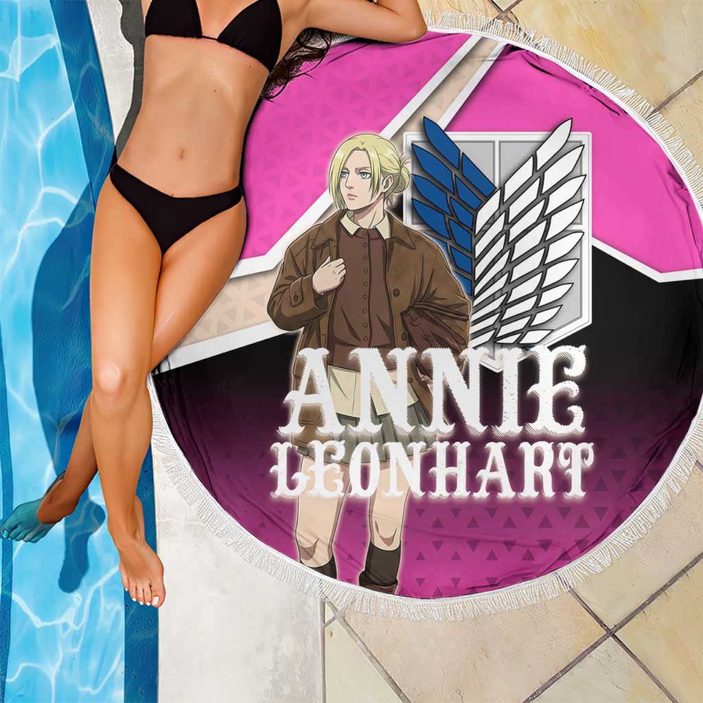 Annie Leonhart Attack on Titan Beach Blanket Anime Preppy Streetwear Style