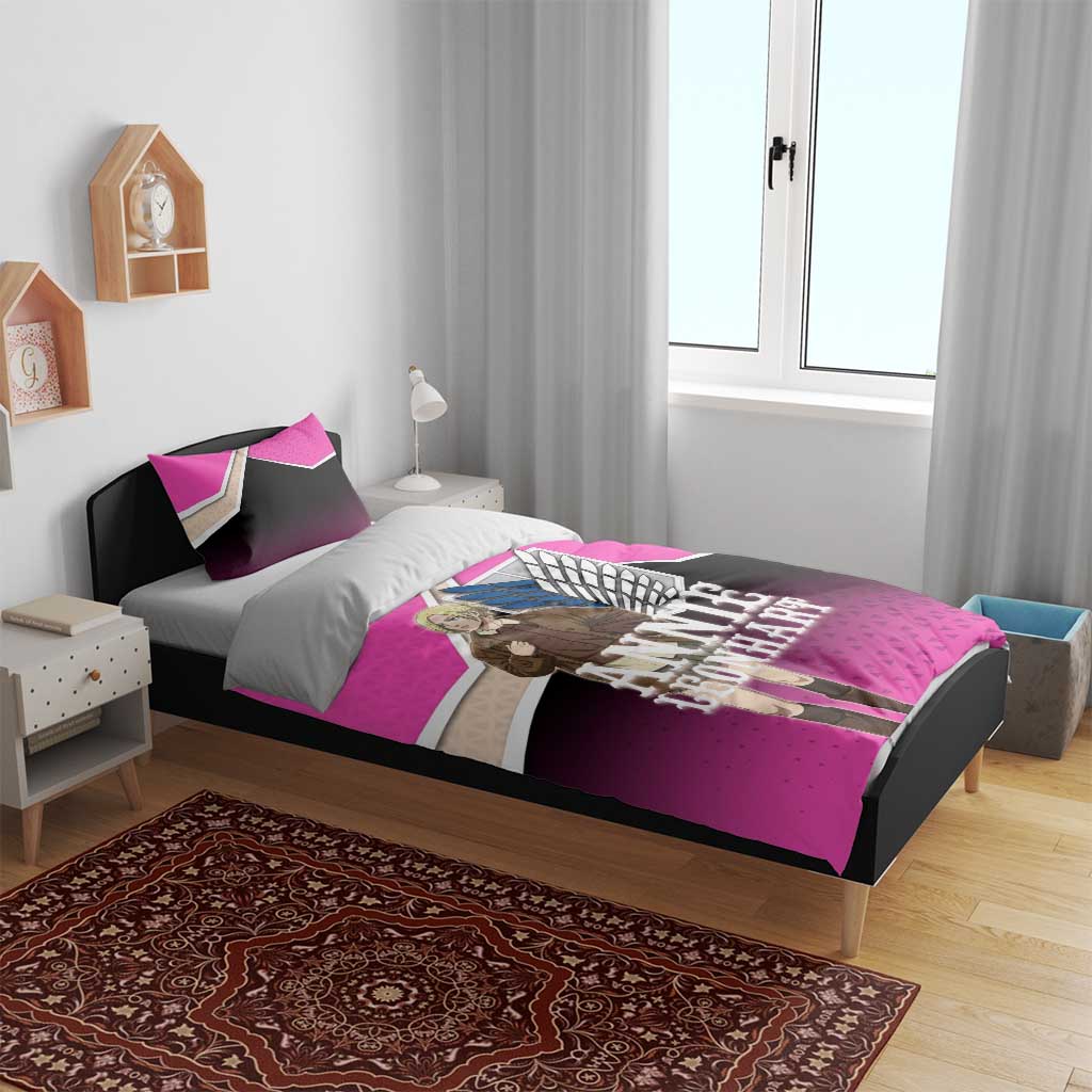 Annie Leonhart Attack on Titan Bedding Set Anime Preppy Streetwear Style