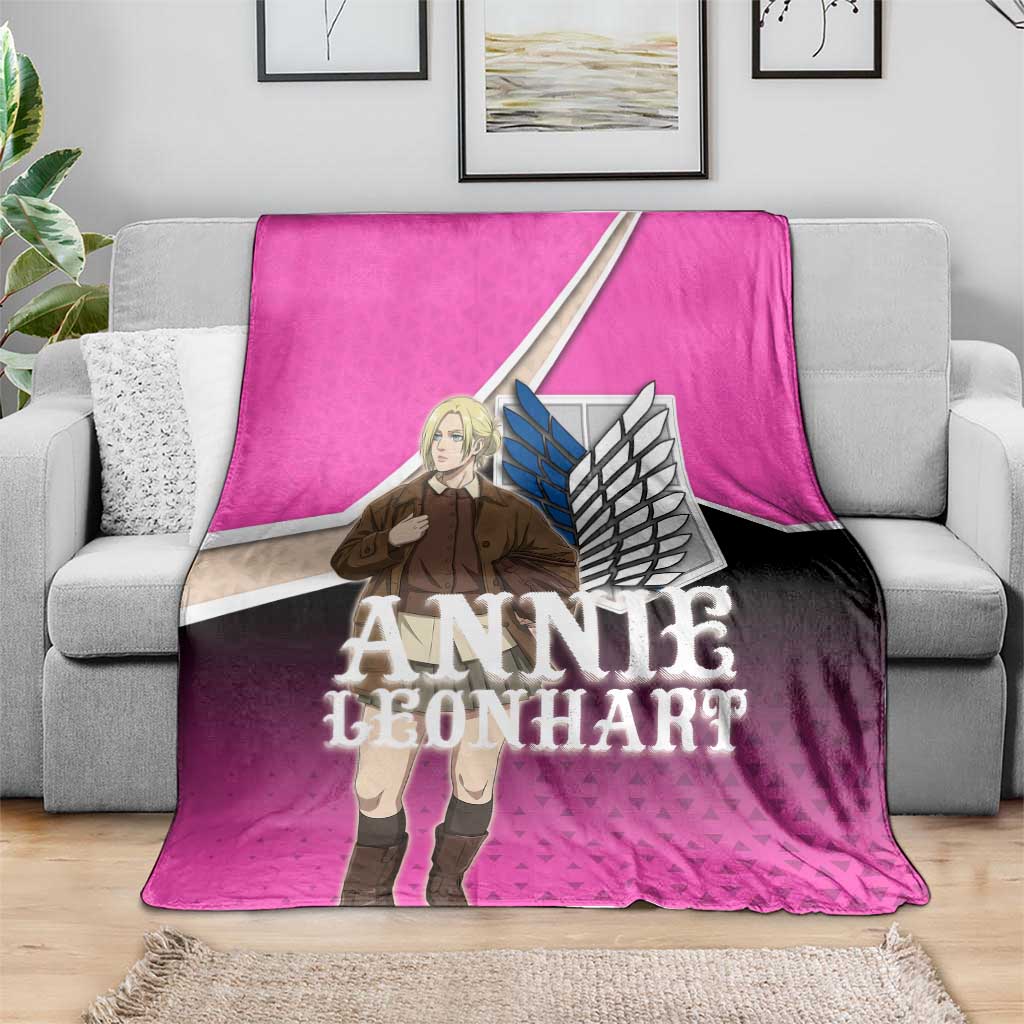 Annie Leonhart Attack on Titan Blanket Anime Preppy Streetwear Style