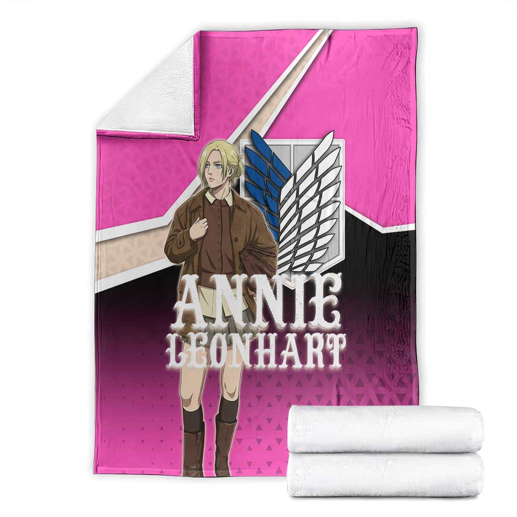 Annie Leonhart Attack on Titan Blanket Anime Preppy Streetwear Style