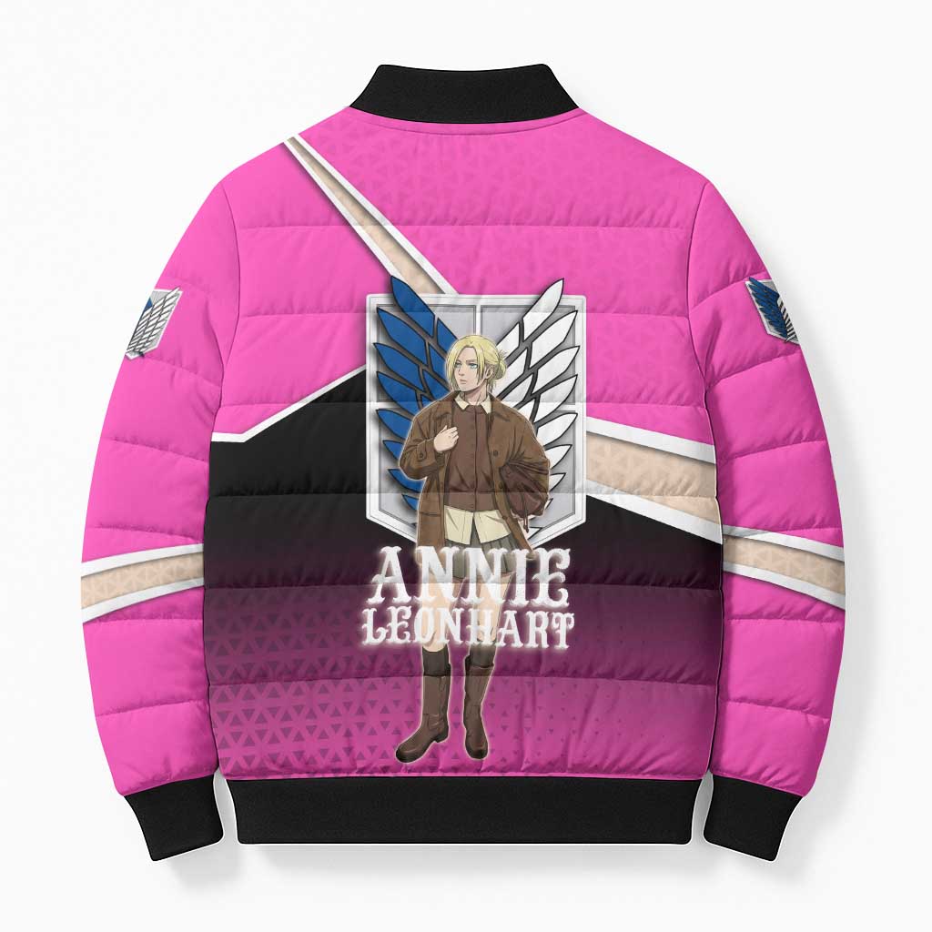 Annie Leonhart Attack on Titan Bomber Puffer Jacket Anime Preppy Streetwear Style