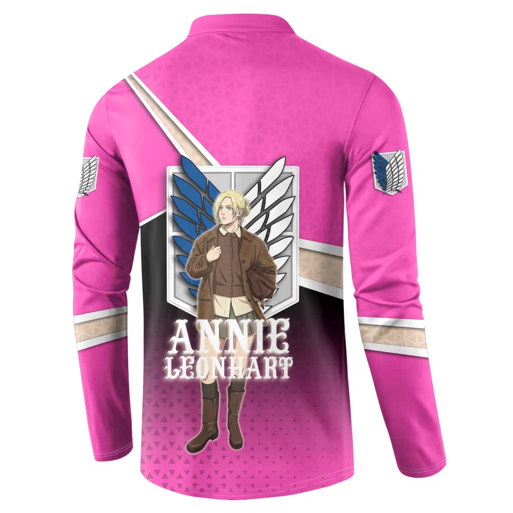 Annie Leonhart Attack on Titan Button Sweatshirt Anime Preppy Streetwear Style
