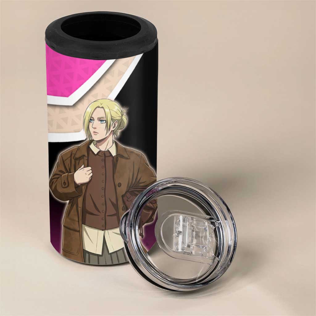 Annie Leonhart Attack on Titan 4 in 1 Can Cooler Tumbler Anime Preppy Streetwear Style