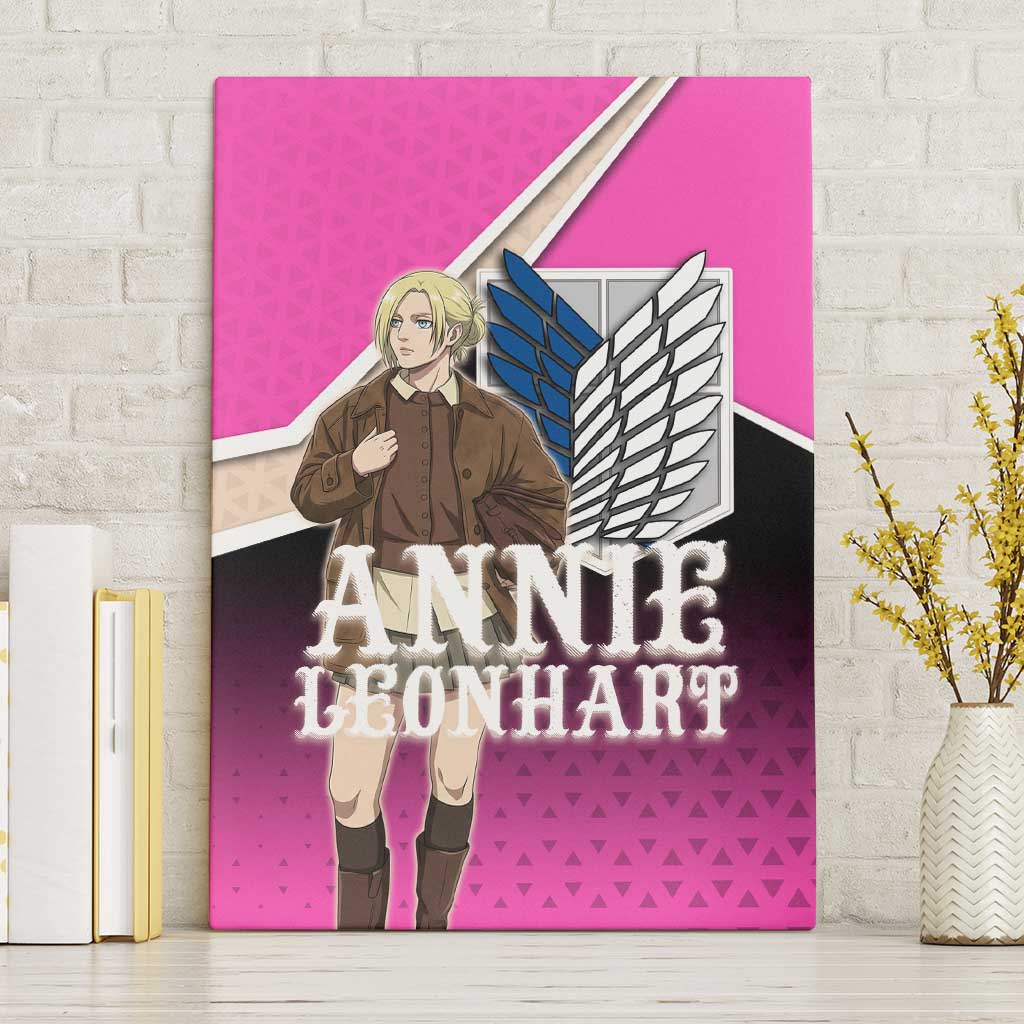 Annie Leonhart Attack on Titan Canvas Wall Art Anime Preppy Streetwear Style