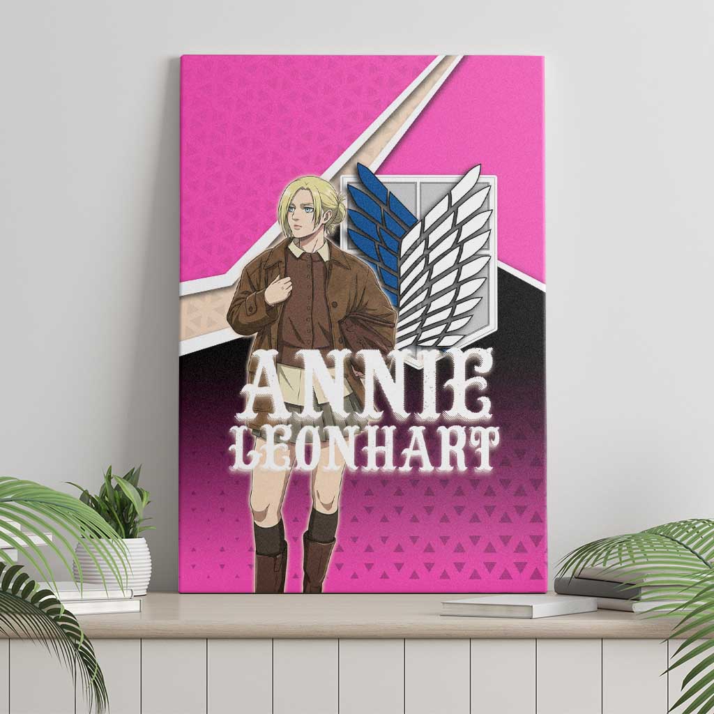 Annie Leonhart Attack on Titan Canvas Wall Art Anime Preppy Streetwear Style