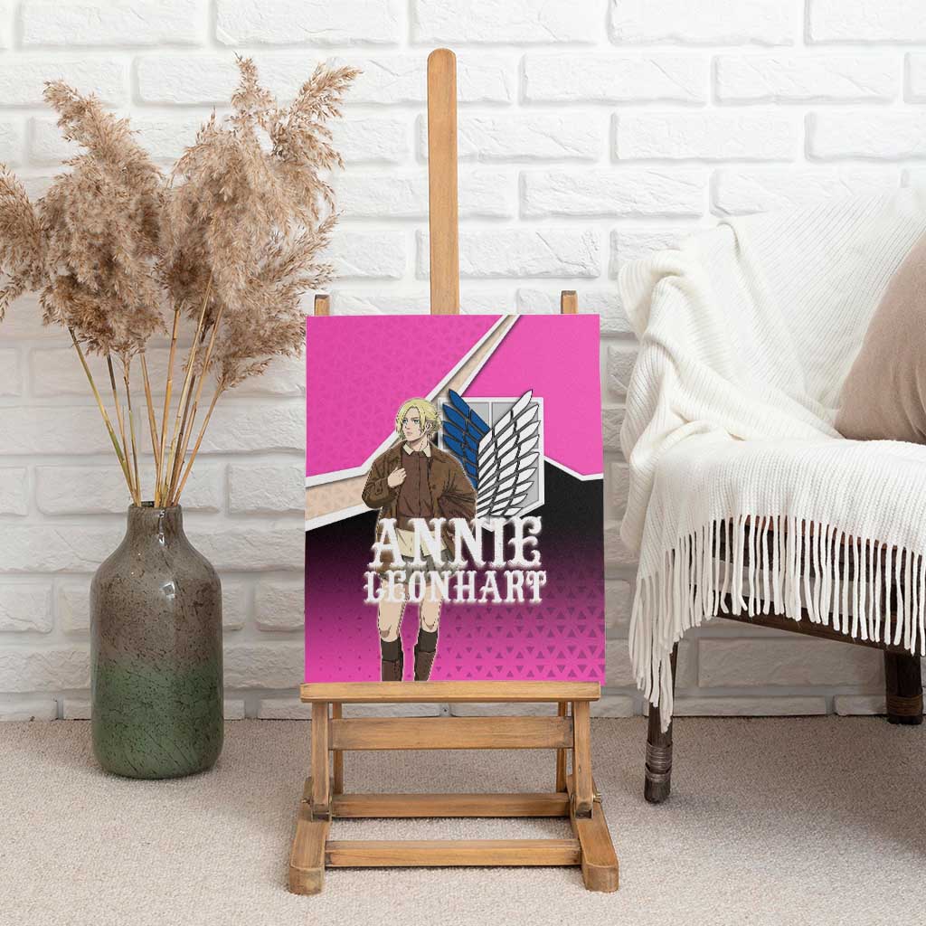 Annie Leonhart Attack on Titan Canvas Wall Art Anime Preppy Streetwear Style