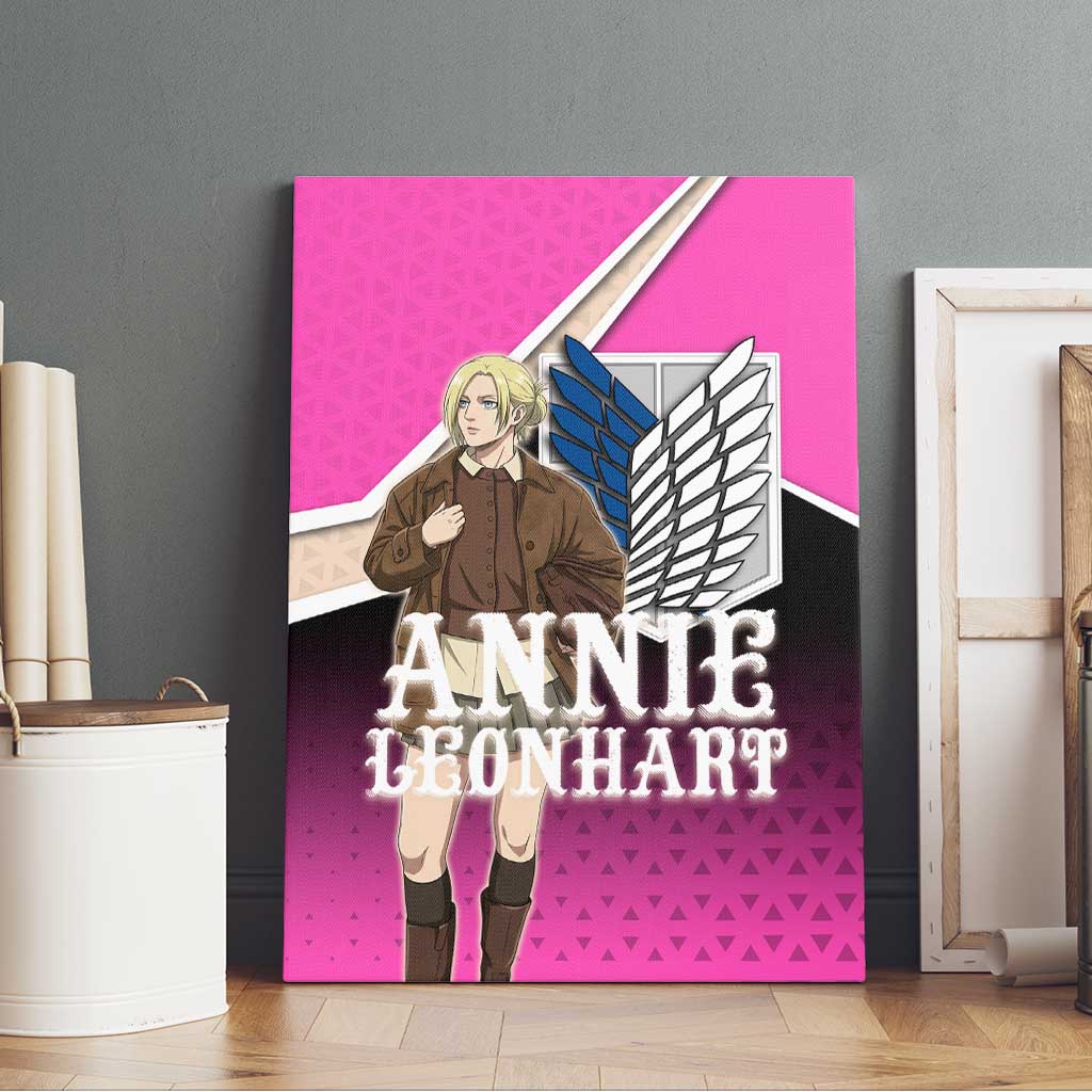 Annie Leonhart Attack on Titan Canvas Wall Art Anime Preppy Streetwear Style