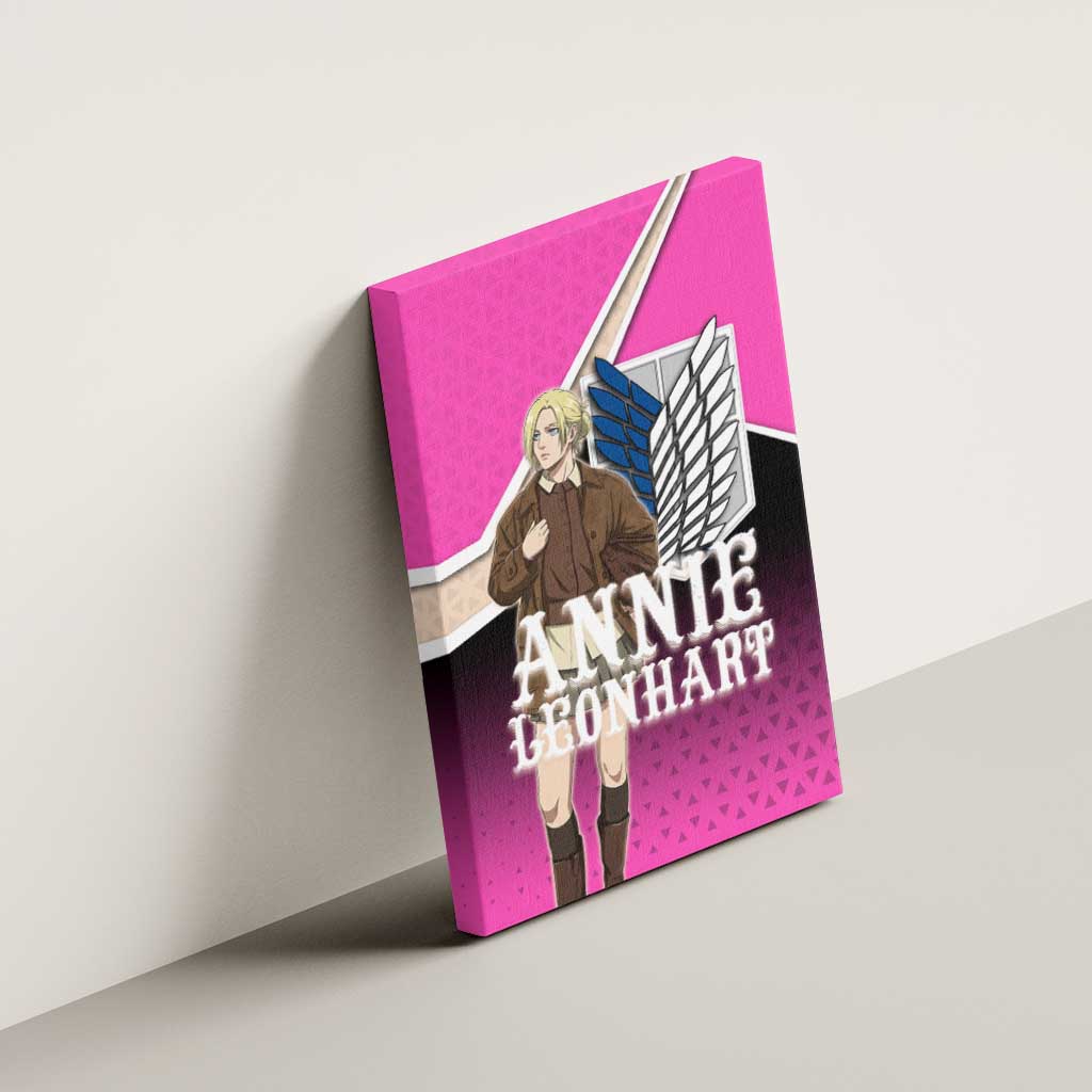 Annie Leonhart Attack on Titan Canvas Wall Art Anime Preppy Streetwear Style
