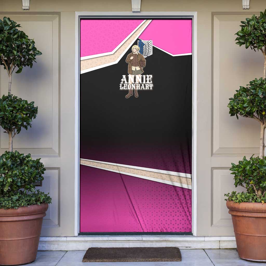 Annie Leonhart Attack on Titan Door Cover Anime Preppy Streetwear Style