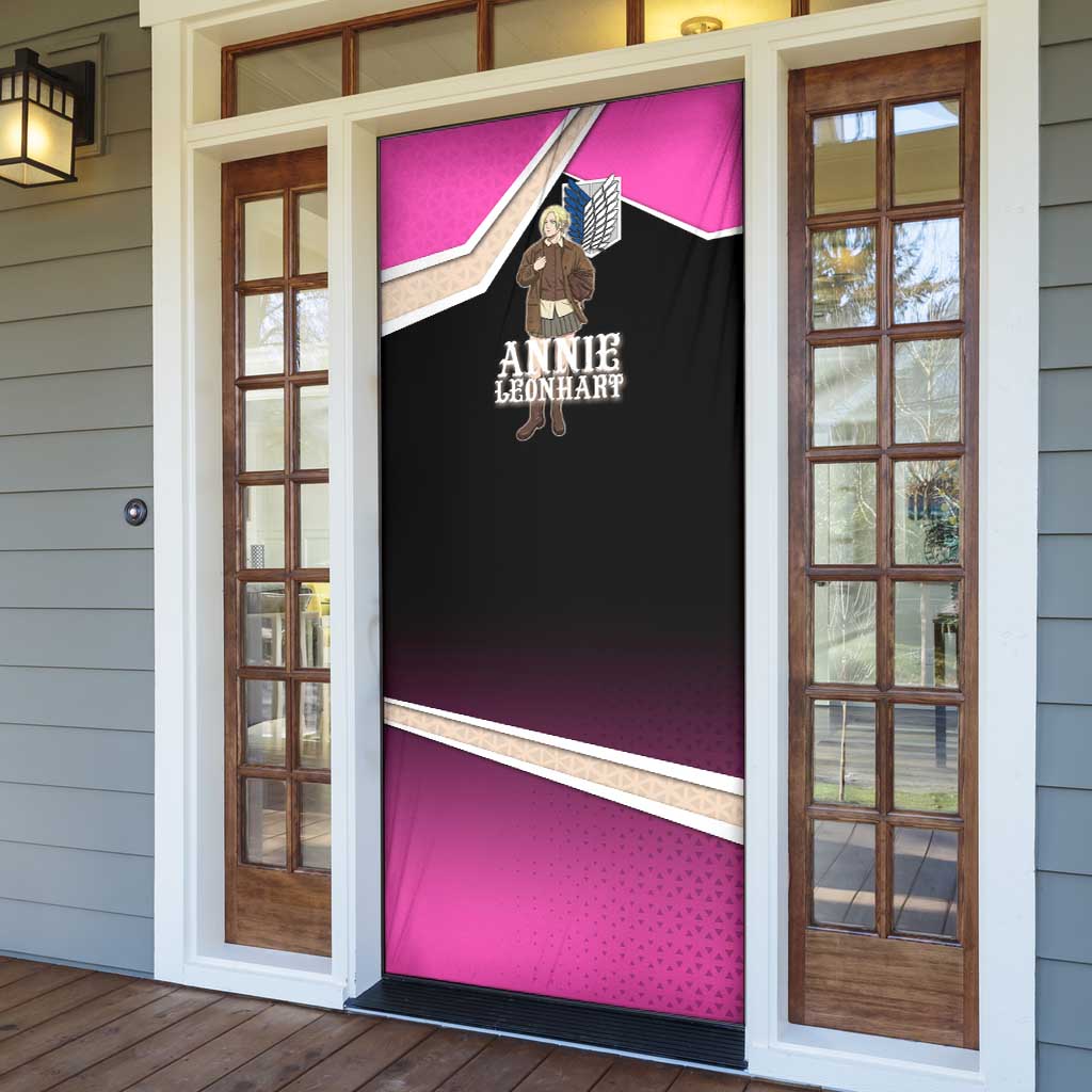 Annie Leonhart Attack on Titan Door Cover Anime Preppy Streetwear Style