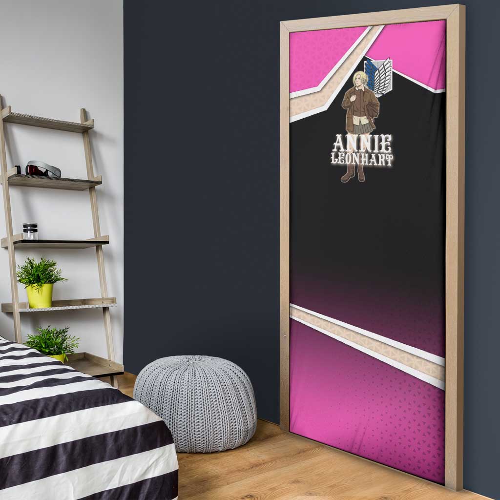 Annie Leonhart Attack on Titan Door Cover Anime Preppy Streetwear Style