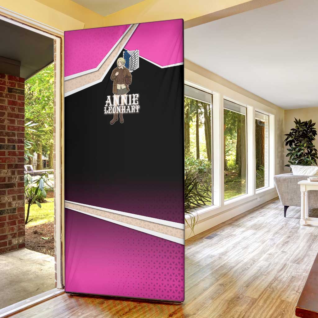 Annie Leonhart Attack on Titan Door Cover Anime Preppy Streetwear Style
