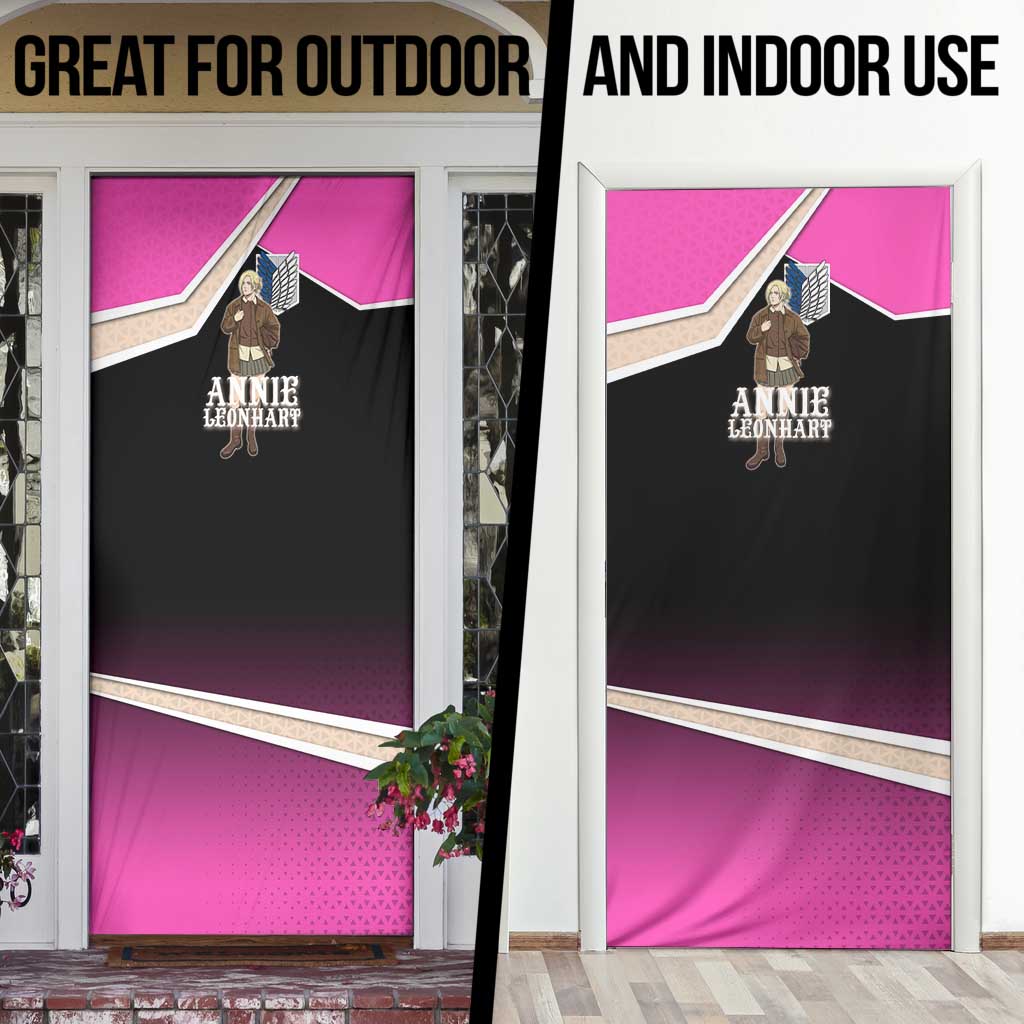 Annie Leonhart Attack on Titan Door Cover Anime Preppy Streetwear Style