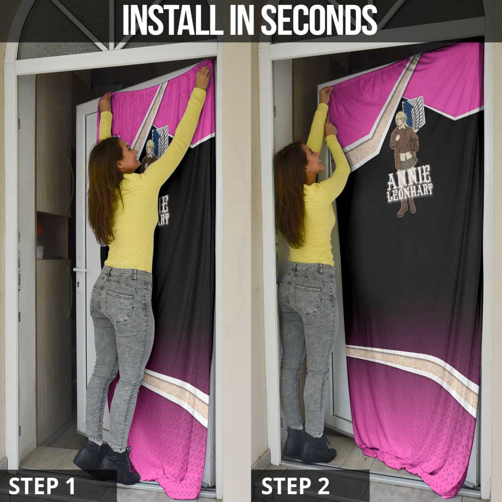 Annie Leonhart Attack on Titan Door Cover Anime Preppy Streetwear Style