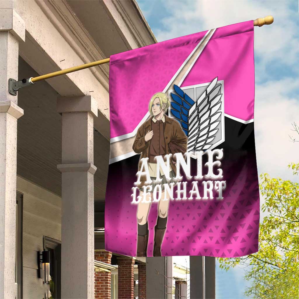 Annie Leonhart Attack on Titan Garden Flag Anime Preppy Streetwear Style