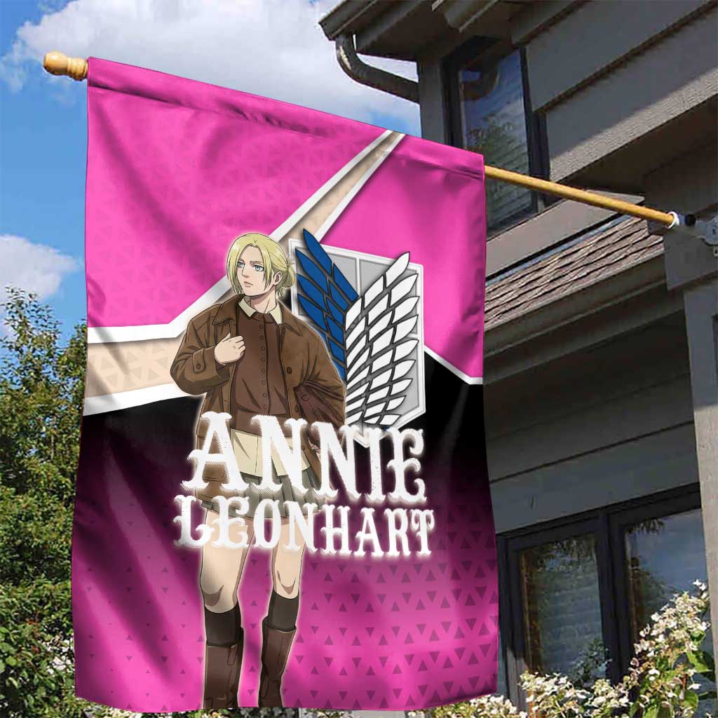 Annie Leonhart Attack on Titan Garden Flag Anime Preppy Streetwear Style