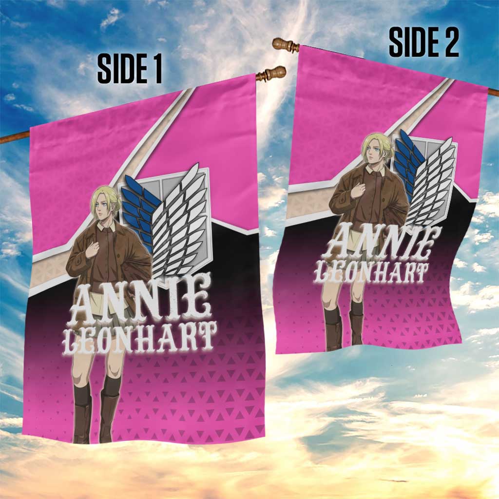 Annie Leonhart Attack on Titan Garden Flag Anime Preppy Streetwear Style