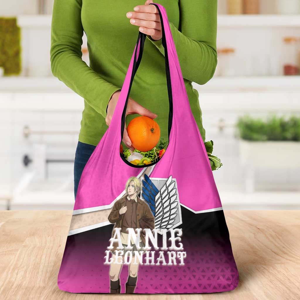 Annie Leonhart Attack on Titan Grocery Bag Anime Preppy Streetwear Style