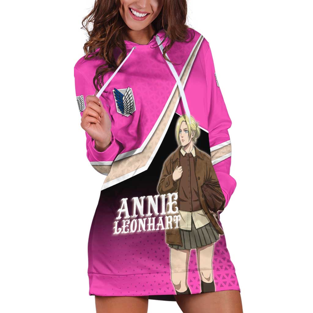 Annie Leonhart Attack on Titan Hoodie Dress Anime Preppy Streetwear Style