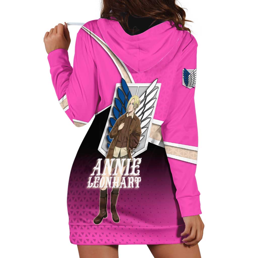 Annie Leonhart Attack on Titan Hoodie Dress Anime Preppy Streetwear Style
