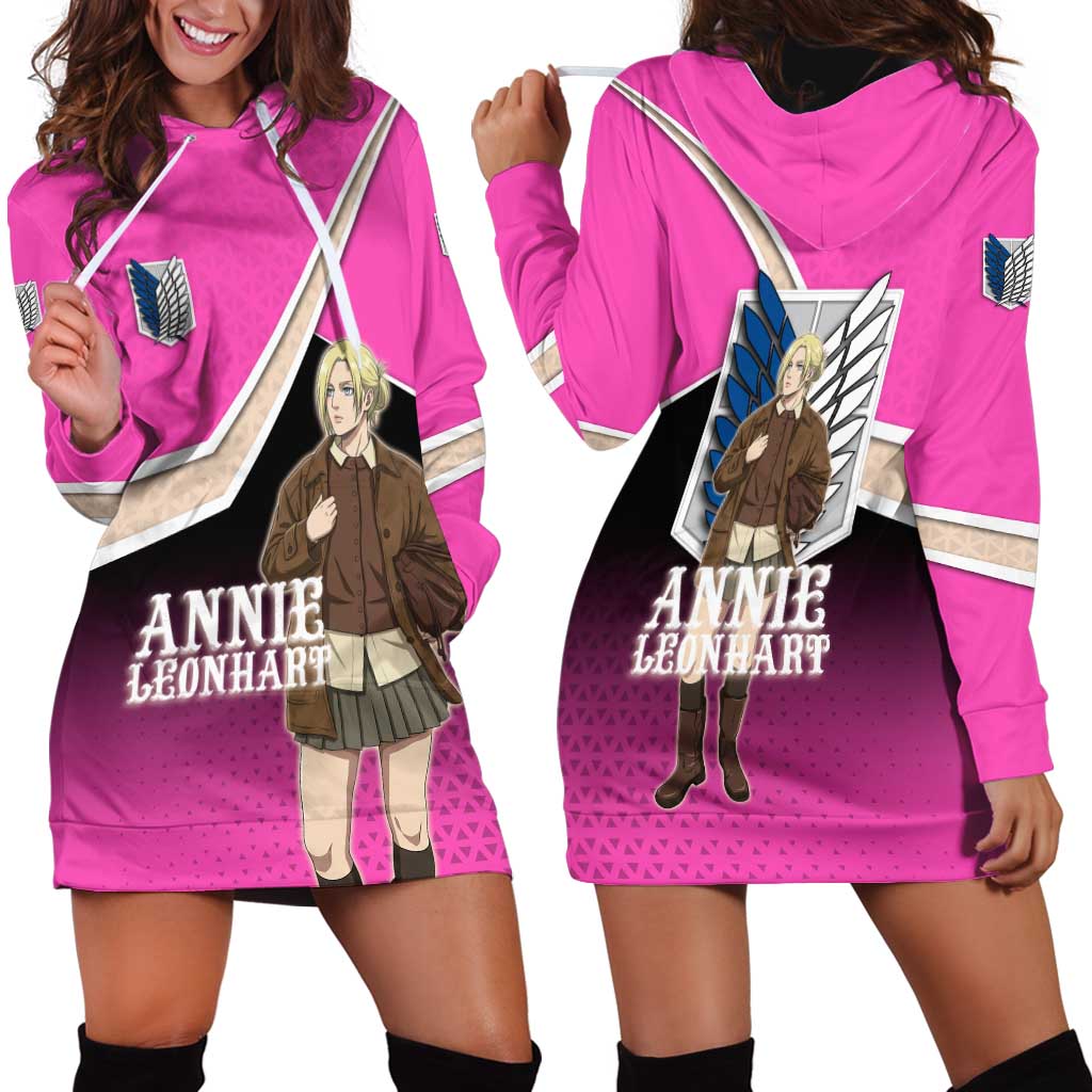Annie Leonhart Attack on Titan Hoodie Dress Anime Preppy Streetwear Style