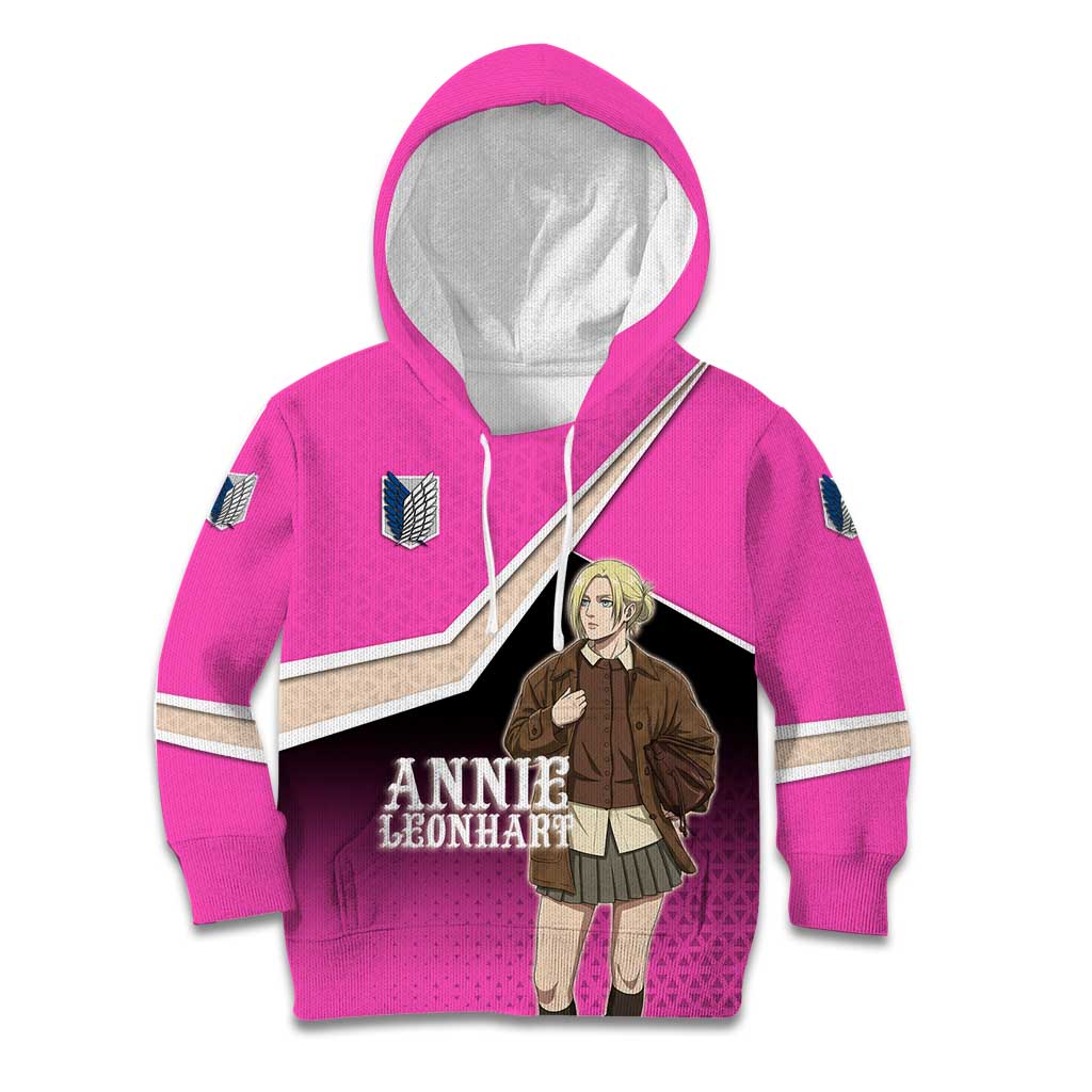 Annie Leonhart Attack on Titan Kid Hoodie Anime Preppy Streetwear Style
