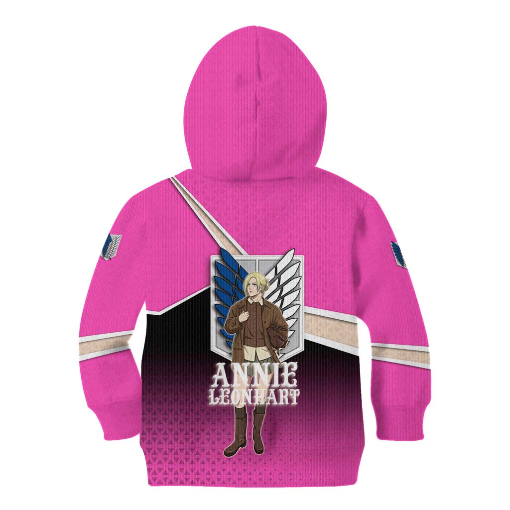 Annie Leonhart Attack on Titan Kid Hoodie Anime Preppy Streetwear Style