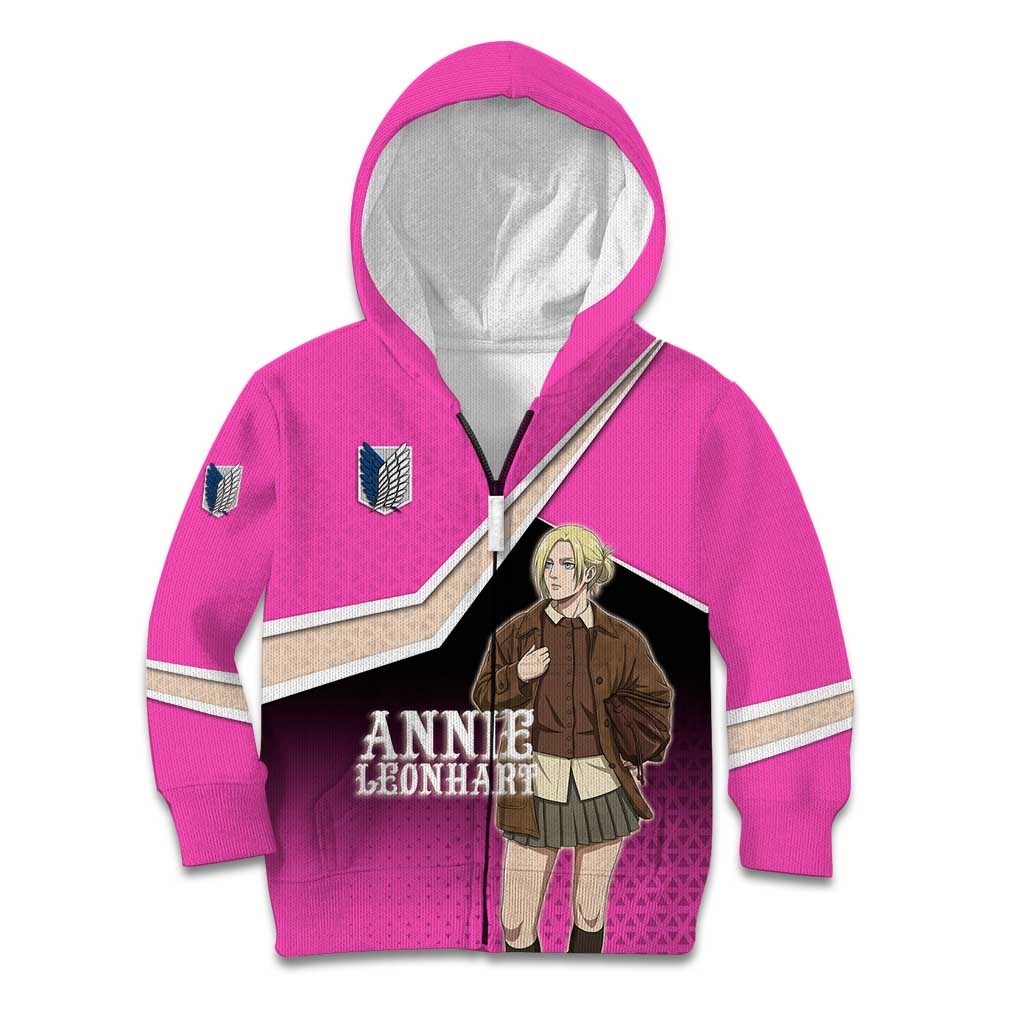 Annie Leonhart Attack on Titan Kid Hoodie Anime Preppy Streetwear Style