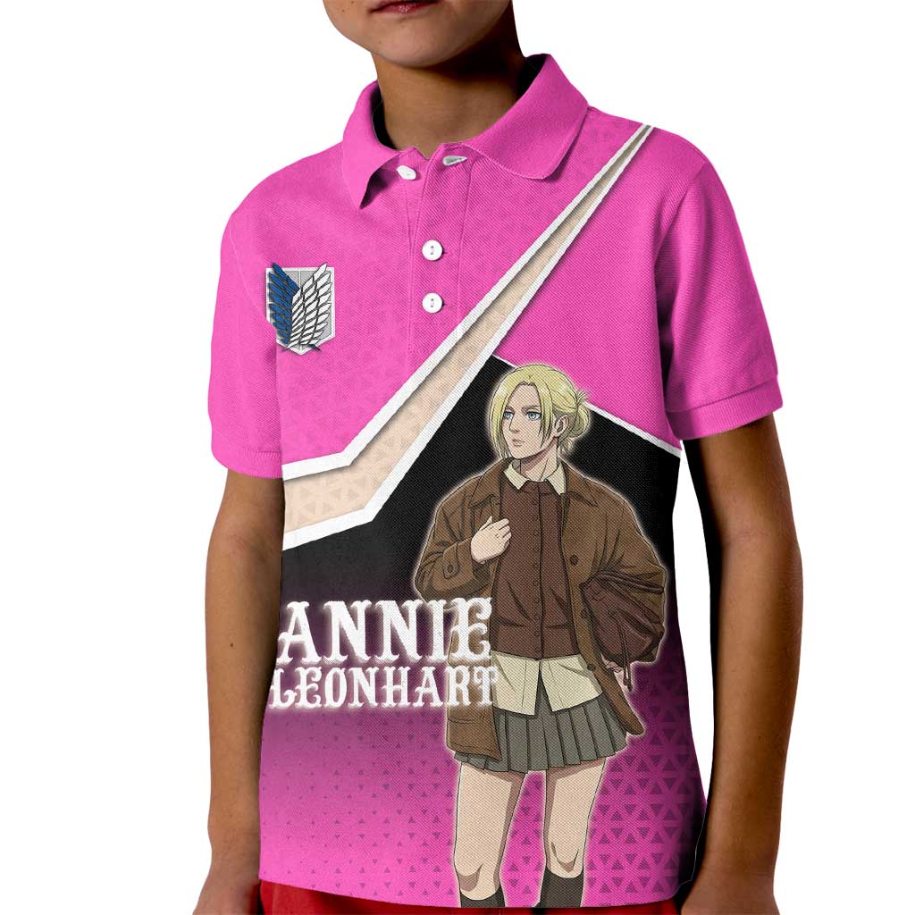Annie Leonhart Attack on Titan Kid Polo Shirt Anime Preppy Streetwear Style