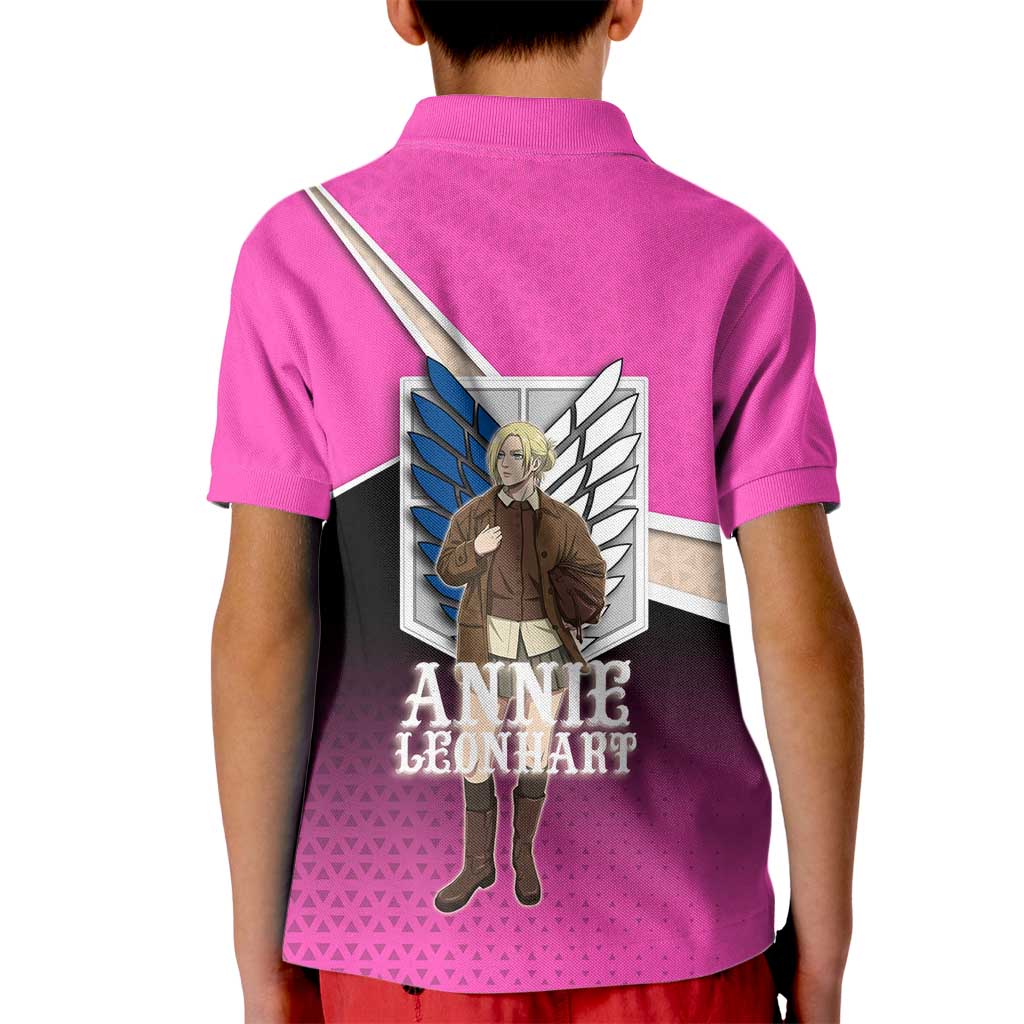 Annie Leonhart Attack on Titan Kid Polo Shirt Anime Preppy Streetwear Style