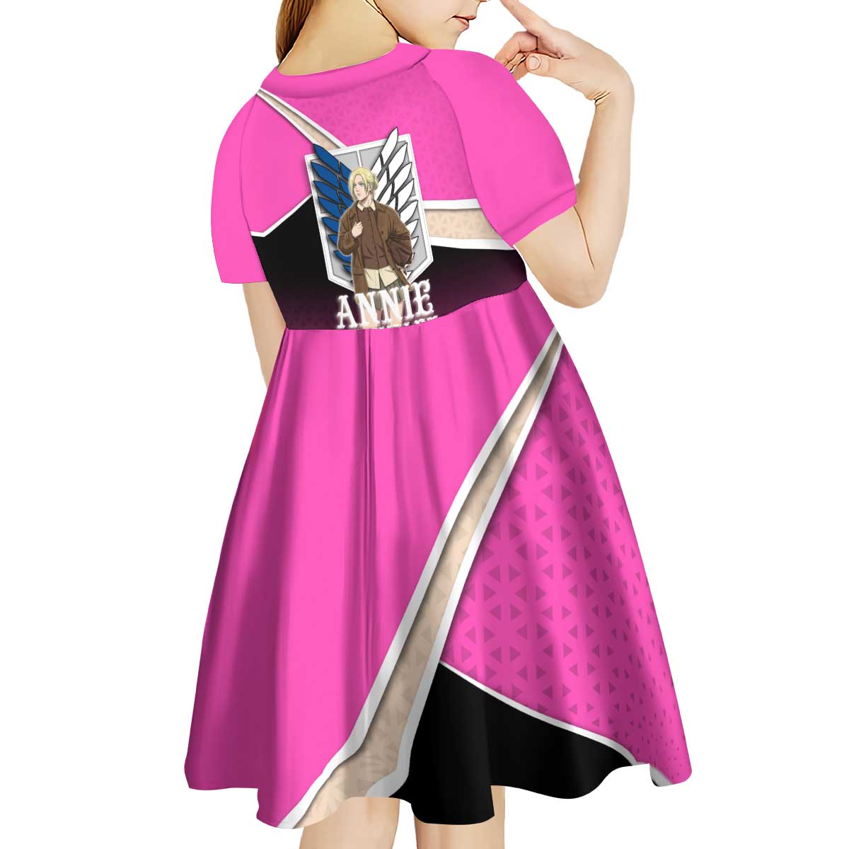 Annie Leonhart Attack on Titan Kid Short Sleeve Dress Anime Preppy Streetwear Style