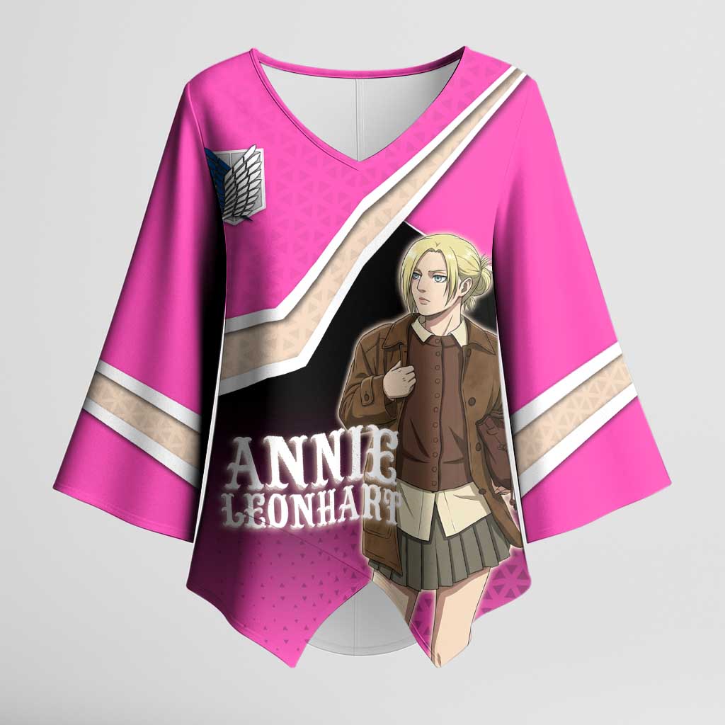Annie Leonhart Attack on Titan Kimono Sleeve Blouse Anime Preppy Streetwear Style
