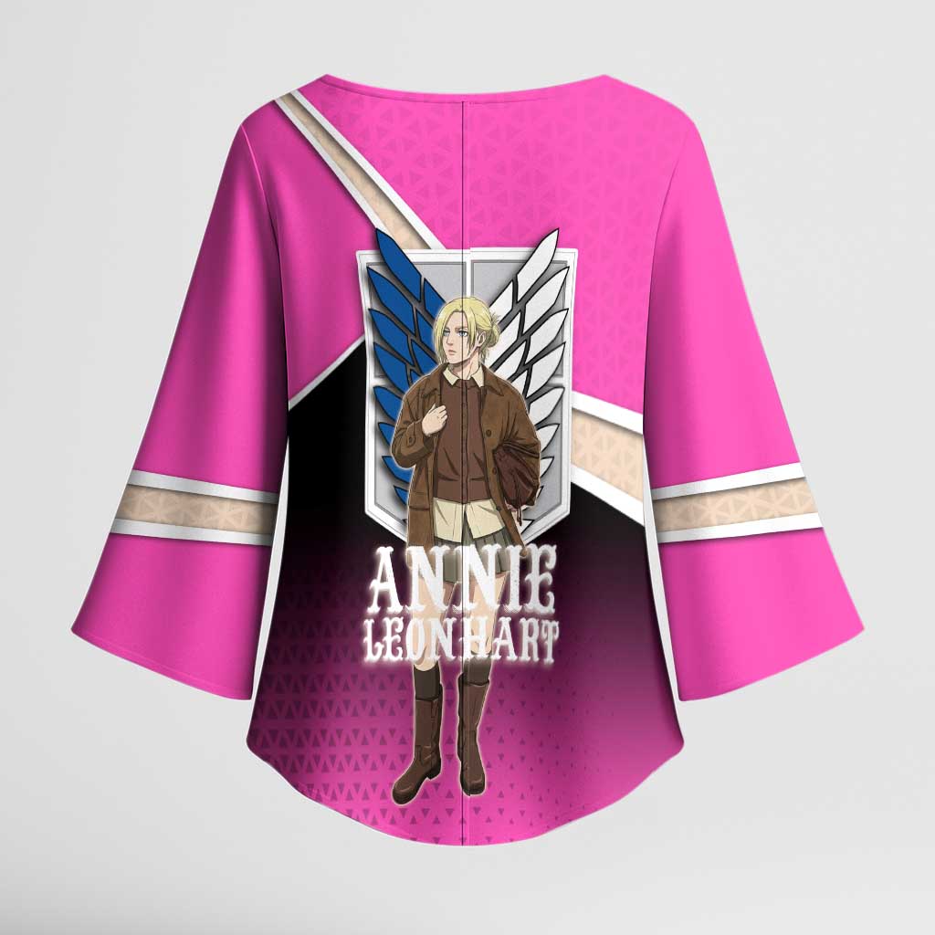 Annie Leonhart Attack on Titan Kimono Sleeve Blouse Anime Preppy Streetwear Style