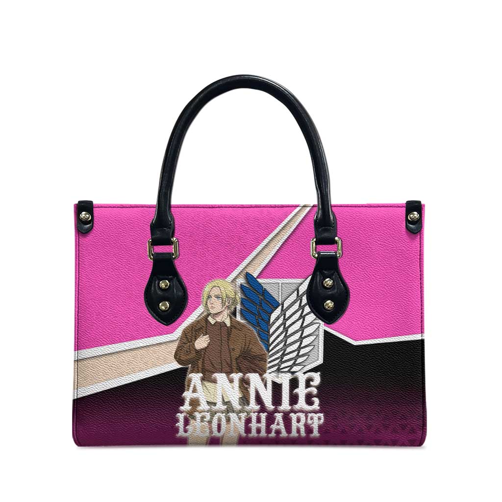 Annie Leonhart Attack on Titan Leather Bag Anime Preppy Streetwear Style