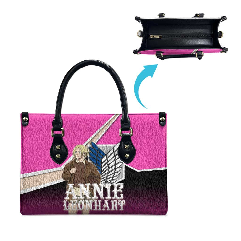 Annie Leonhart Attack on Titan Leather Bag Anime Preppy Streetwear Style