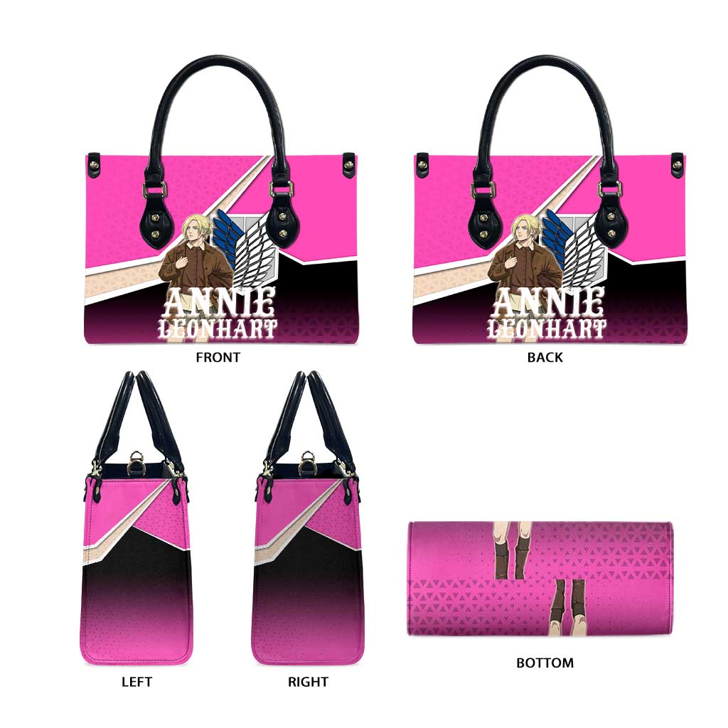 Annie Leonhart Attack on Titan Leather Bag Anime Preppy Streetwear Style
