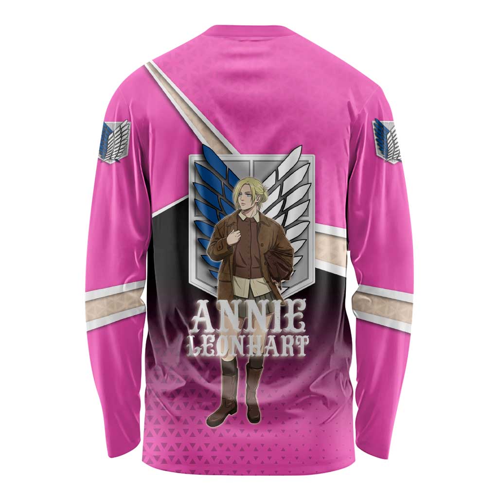 Annie Leonhart Attack on Titan Long Sleeve Shirt Anime Preppy Streetwear Style