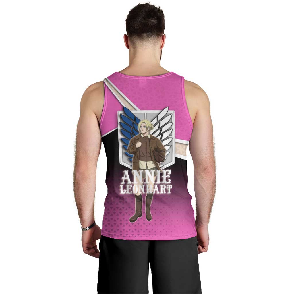 Annie Leonhart Attack on Titan Men Tank Top Anime Preppy Streetwear Style