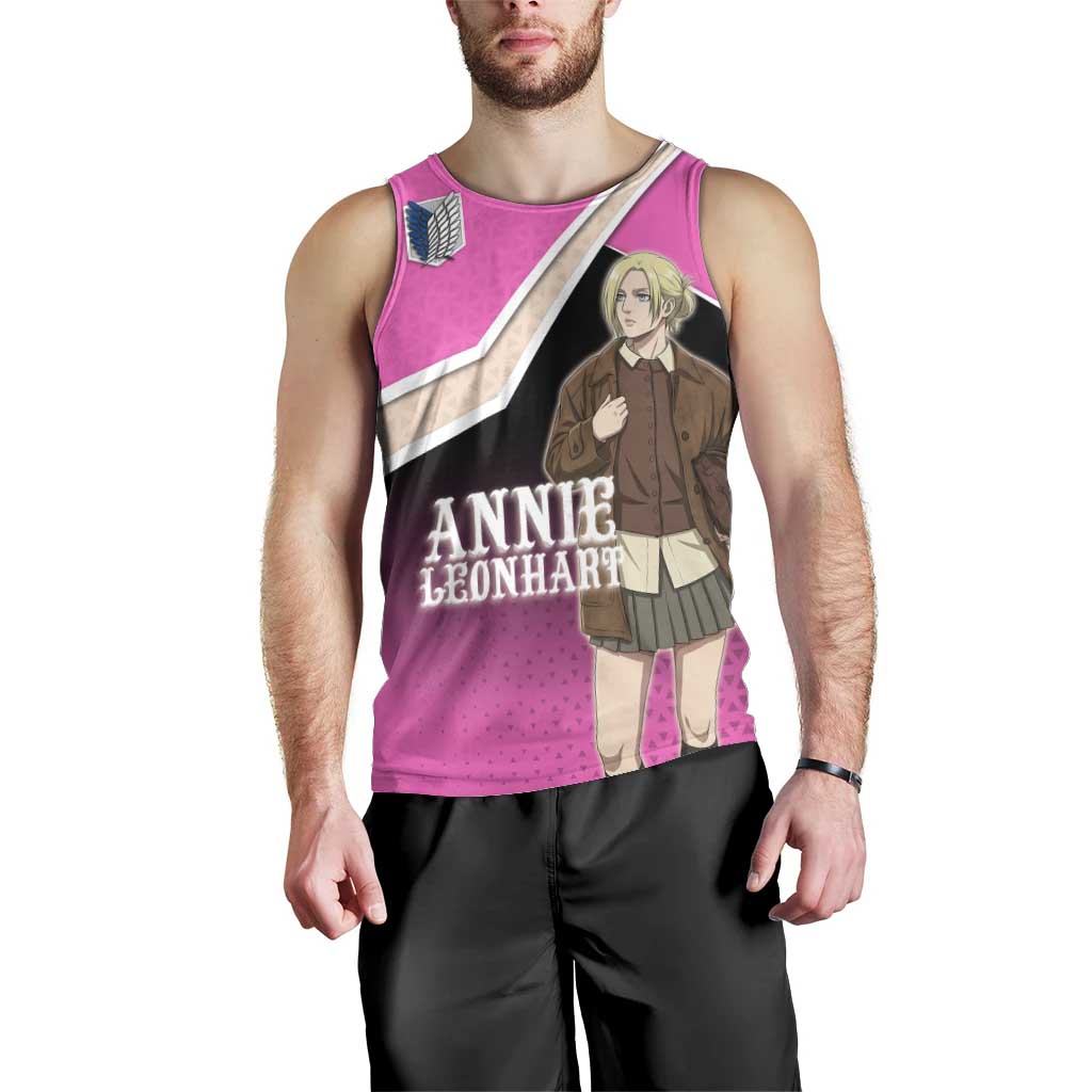 Annie Leonhart Attack on Titan Men Tank Top Anime Preppy Streetwear Style