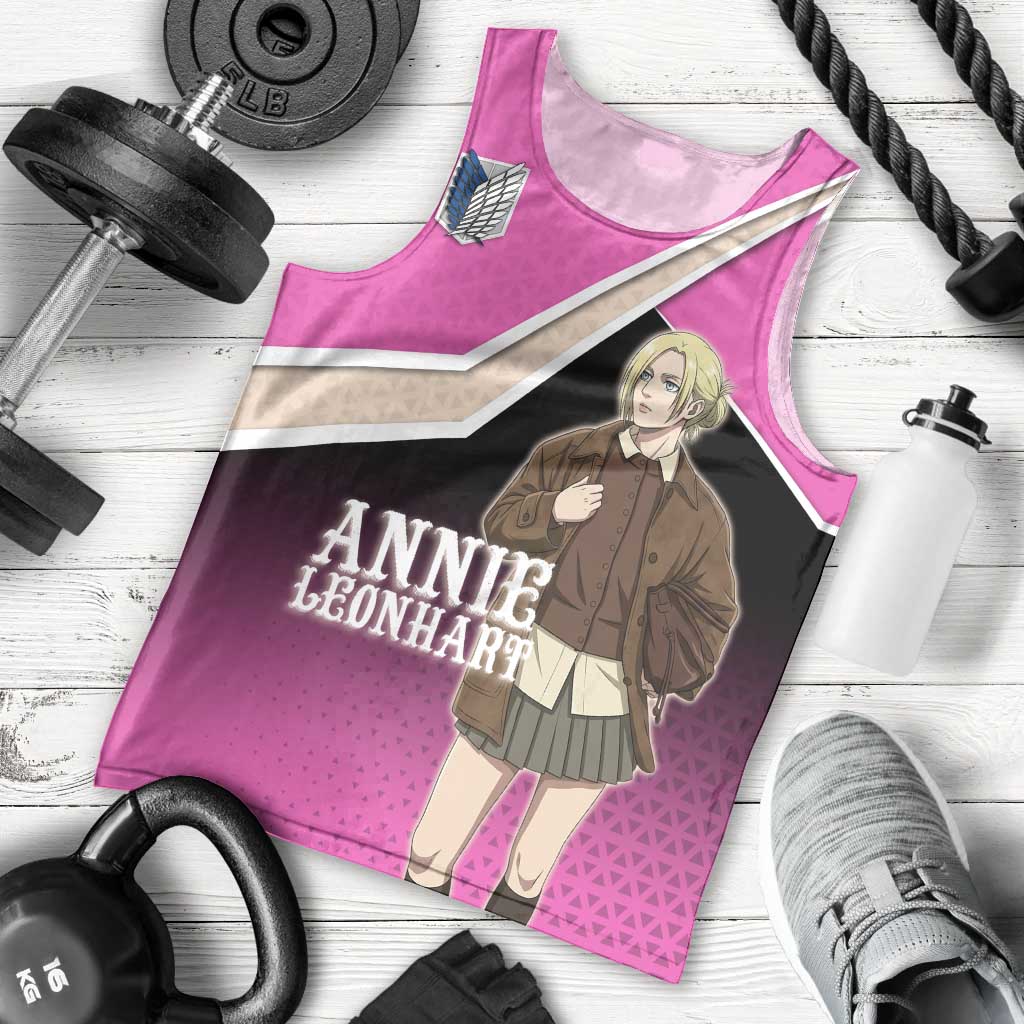 Annie Leonhart Attack on Titan Men Tank Top Anime Preppy Streetwear Style