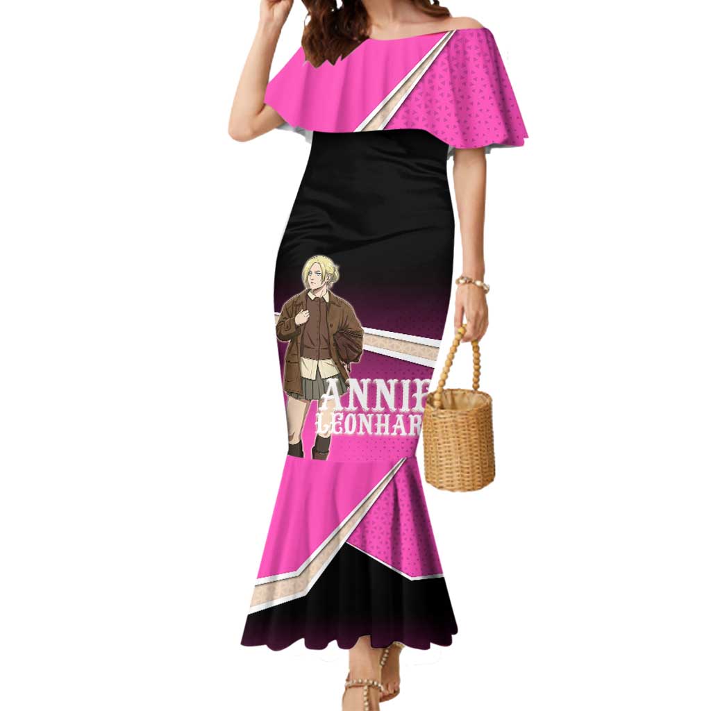 Annie Leonhart Attack on Titan Mermaid Dress Anime Preppy Streetwear Style