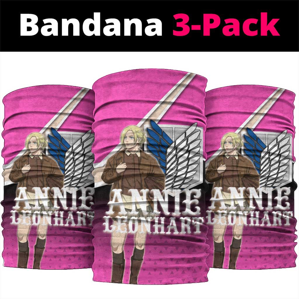 Annie Leonhart Attack on Titan Neck Gaiter Anime Preppy Streetwear Style
